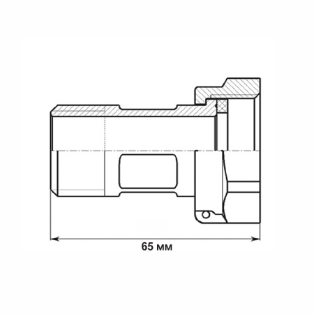 Узел присоединительный к счетчику DN32 х 65 (пара)20991
