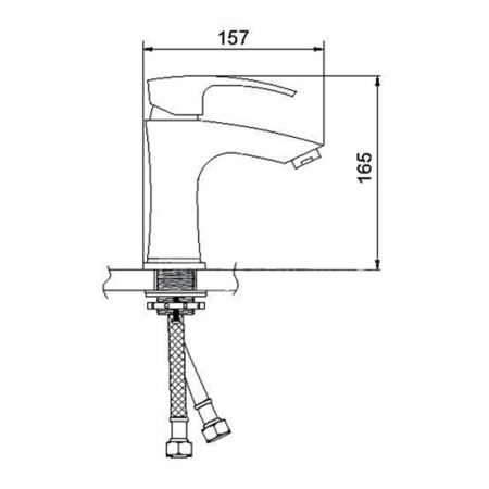 Смеситель для умывальника Gerhans K11014