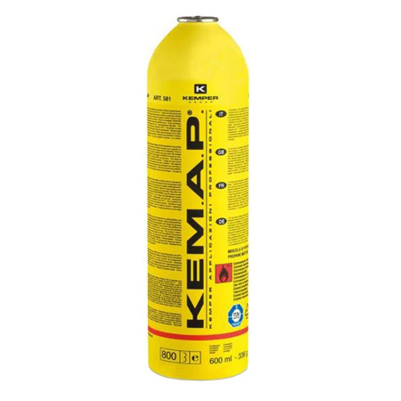 Баллон газовый резьбовой KEMPER 581N KEMAP с МАПП газом (600мл/300г)