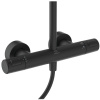Душевая система Ideal Standard Ceratherm T25+ чёрная матовая, с термостатом