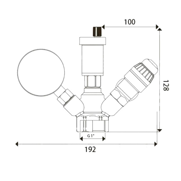 Группа безопасности для котла 1", 3 bar TIM Группа безопасности для котла 1", 3 bar TIM