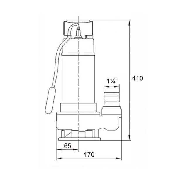 Насос погружной фекальный A&P Marvel 800 FE 250/10