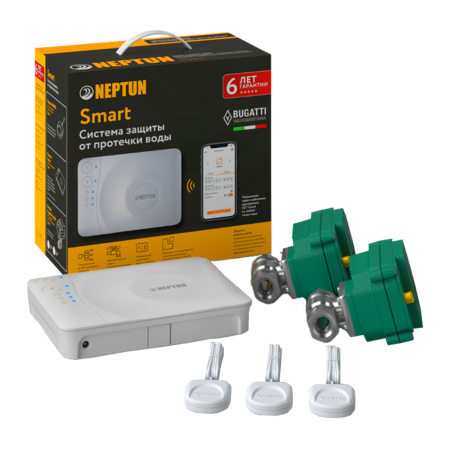 Система Neptun Bugatti Smart Tuya 1/2" (с проводными датчиками)
