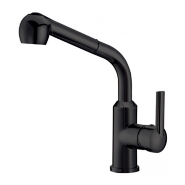 Смеситель для кухонной мойки Gerhans K14081B высокий черный