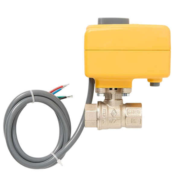 Кран шаровой с электроприводом 1/2" Neptun Bugatti Pro 220B, Италия