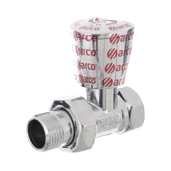 Радиаторный кран 1/2" х 1/2" хромированный TEIDE PLUS arco
