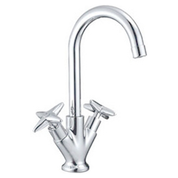 Смеситель для кухонной мойки Ledeme L4099 двухвентильный хром