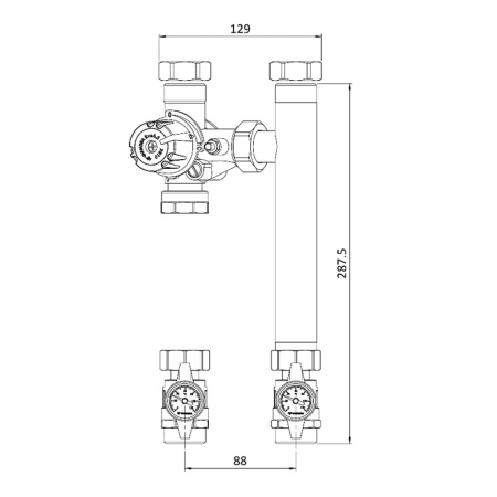 Насосная группа Varmega V-Box с 3-ходовым клапаном, DN20