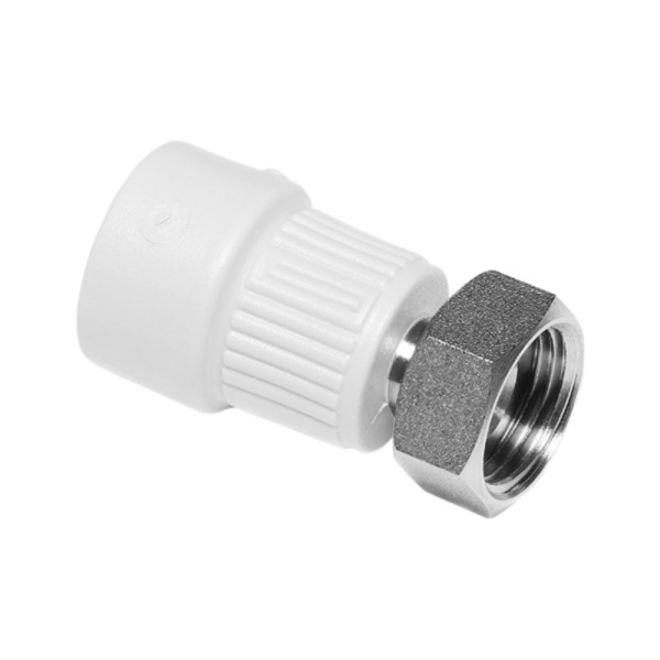 Переход ПП белый с накидной гайкой 25 х 1"ВР Wavin Ekoplastik Чехия