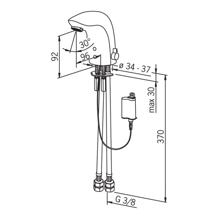 Смеситель для умывальника Oras Electra 6150F бесконтактный