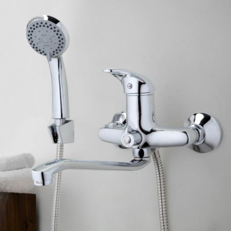 Смеситель для ванны Frap F2203 с длинным изливом хром