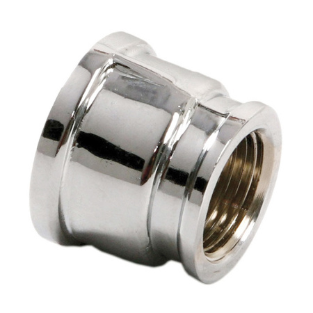 Муфта переходная латунная 3/4" х 1/2" хромированная General Fittings
