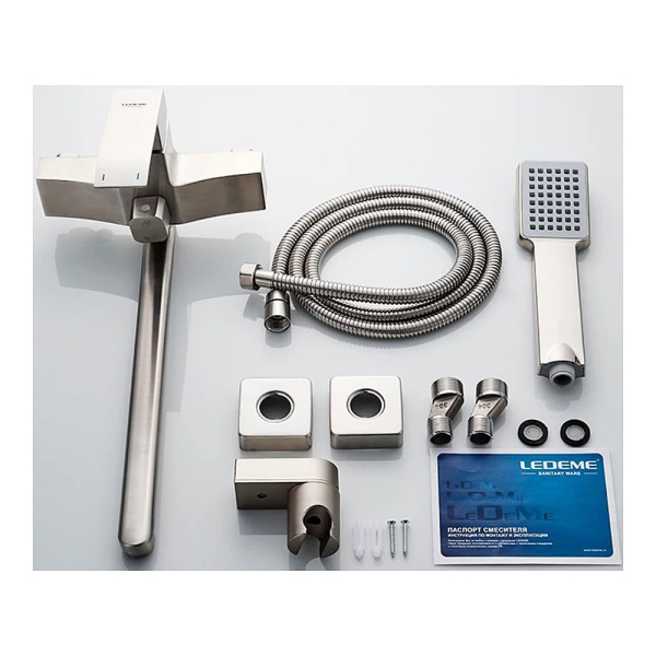 Смеситель для ванны Ledeme L72217 с длинным изливом