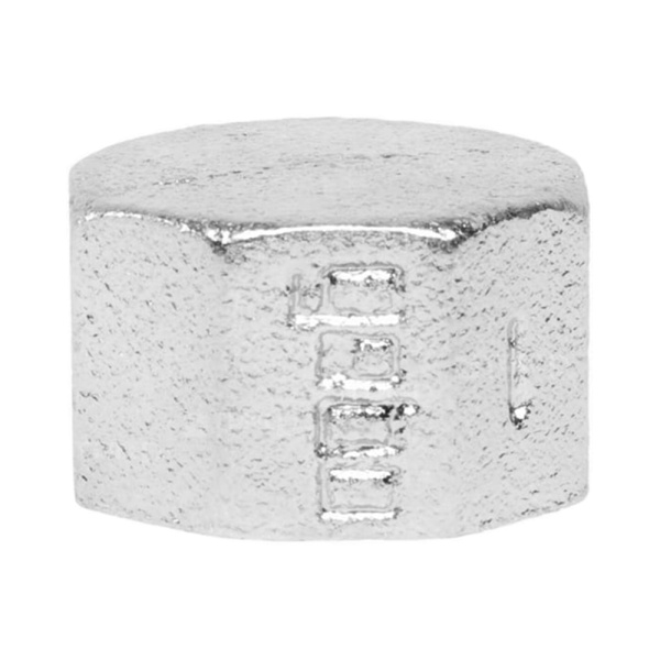 Заглушка оцинкованная чугунная 1/2" ВР Platinum Gebo