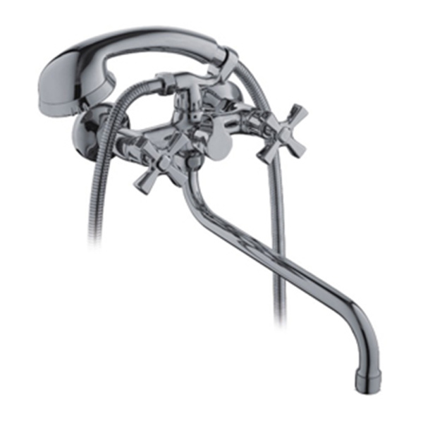 Смеситель для ванны двухвентильный Gerhans K13113  с длинным изливом