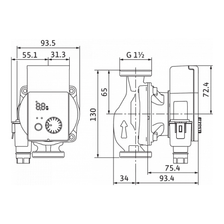Насос циркуляционный Wilo Yonos PICO 25/1-6-130