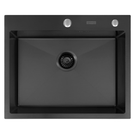 Мойка кухонная ARFEKA ECO AR Чёрная матовая (600 х 500 х 200 мм)