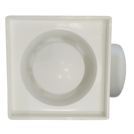 Трап для душа угловой c пластиковой решёткой 150х150 мм Good Work DN 110, белый