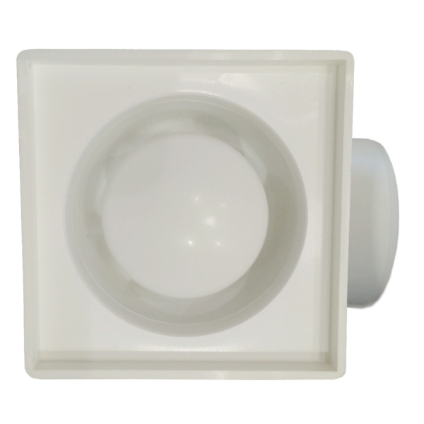 Трап для душа угловой c пластиковой решёткой 150х150 мм Good Work DN 110, белый