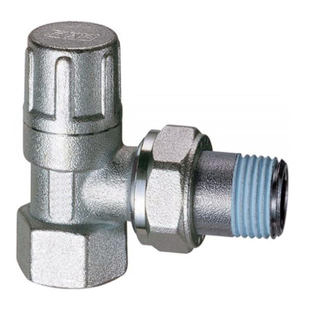 Вентиль запорный угловой 1/2" ВР для радиатора FAR