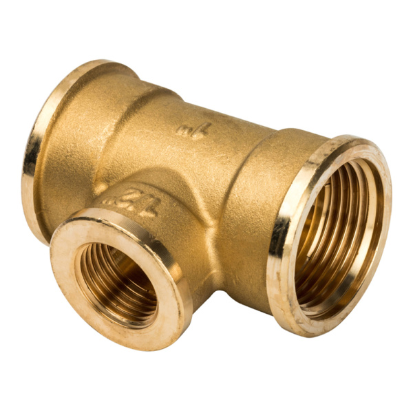 Тройник переходной латунный ВР 1" x 1/2" x 1" General Fittings