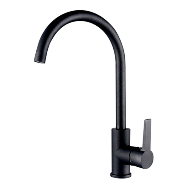 Смеситель для кухонной мойки Gerhans K14084B высокий черный