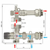 Насосно-смесительный узел для тёплого пола (без насоса) ZEISSLER/TIM JH-1035
