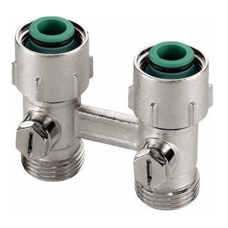 Арматура для двухтрубной системы прямой 3/4"НР x 3/4"ВР, Kermi