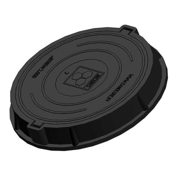 Люк средний канализационный 6.0 т Сандкор черный Люк средний канализационный 6.0 т Сандкор черный