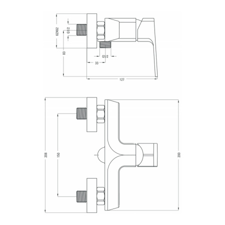 Смеситель для душа Deante MARUNA BGM_040M