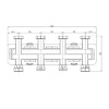 Распределительный коллектор Varmega V-Flow на 2 (до 3-х) контура