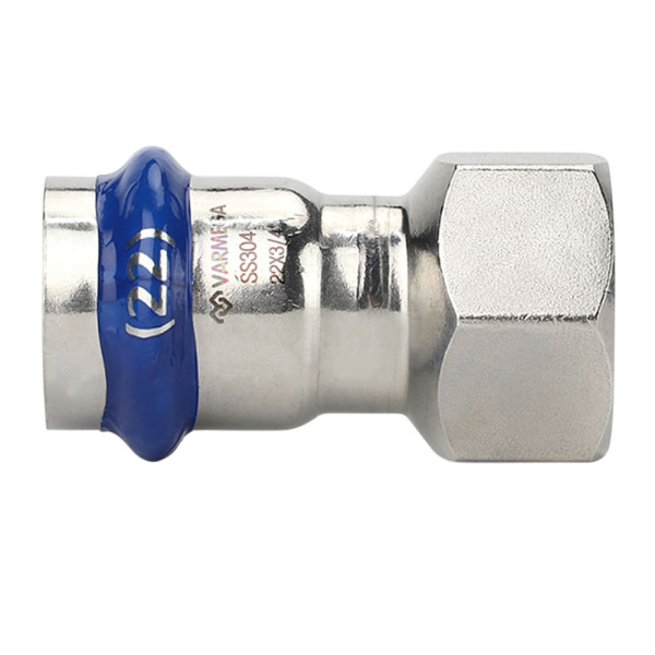 Муфта раструбная 28 мм х 3/4" ВР Varmega Inox Press