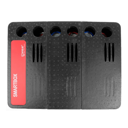 Распределительный коллектор в блочной теплоизоляции SMARTBOX для 3 насосных групп, 1"HP VIEIR