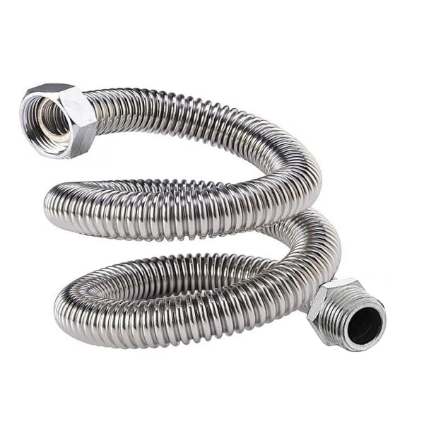 Шланг газовый гофрированный нержавеющий 120 см штуцер 3/4" х гайка 3/4", ТАиМ