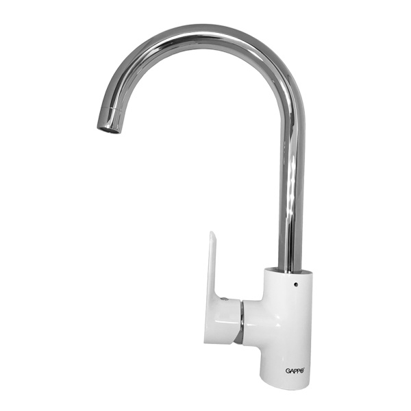 Смеситель для кухонной мойки Gappo Noar G4048 белый хром