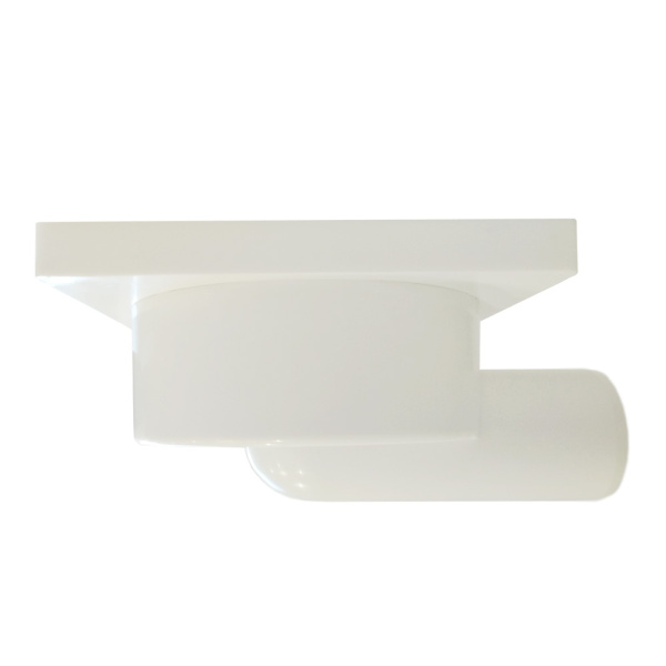 Трап для душа угловой c пластиковой решёткой 150х150 мм Good Work DN 50, белый