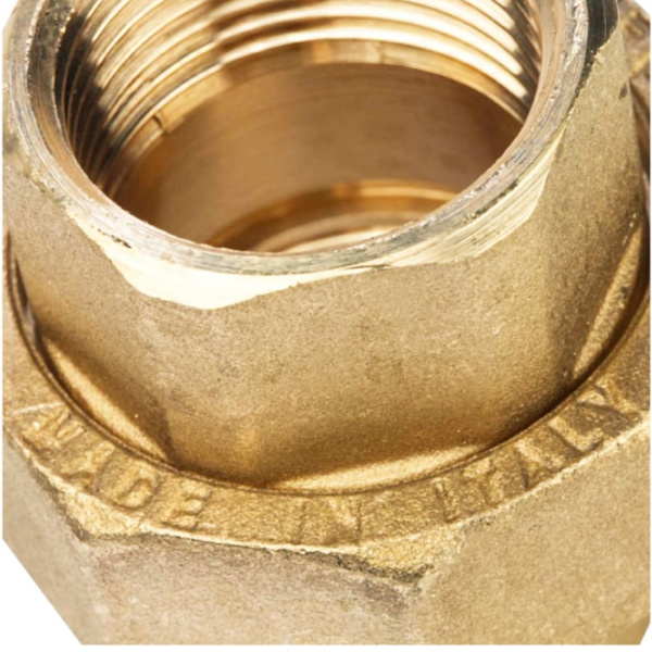 Американка 1 1/2" ВР разъемное соединение (конусное), латунь, STOUT