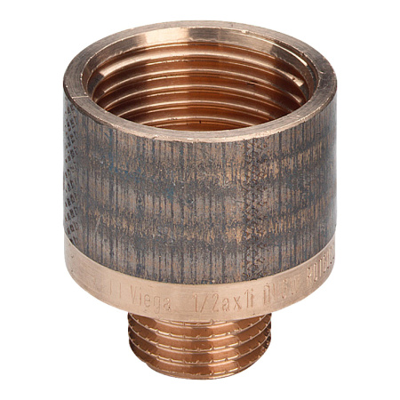 Футорка удлиненная бронзовая НР 3/4" х 1/2" ВР Viega