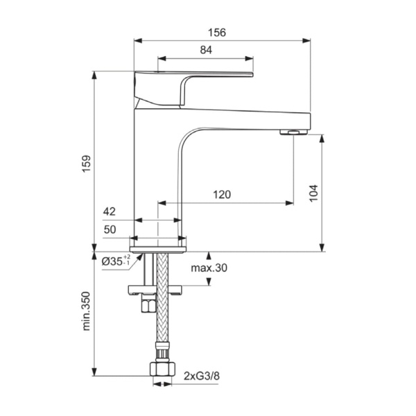 Смеситель для раковины Ideal Standard Cerafine D BC553AA, хром