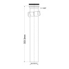 Труба соединения 1 1/4" х 32 мм х 300 мм McALPINE AS7N-30