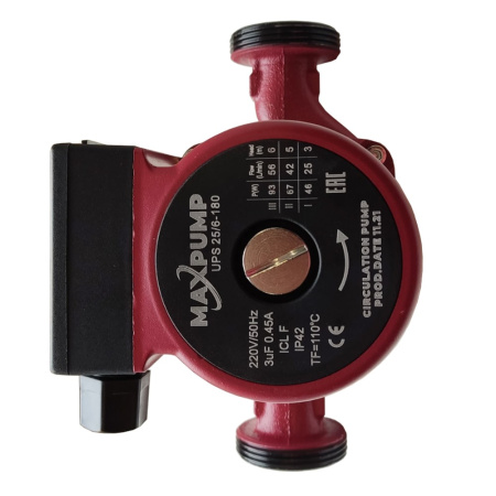 Насос циркуляционный MAXPUMP UPS 25/6-180 с гайками