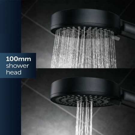 Лейка для душа из латуни Ideal Standard Alu+ чёрная матовая