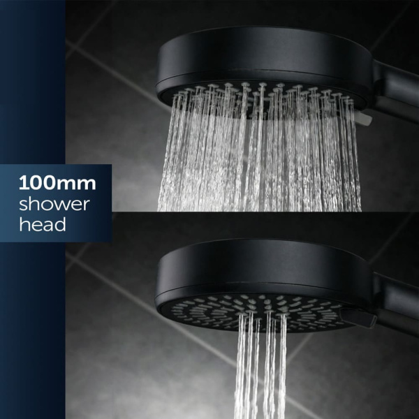Лейка для душа из латуни Ideal Standard Alu+ чёрная матовая
