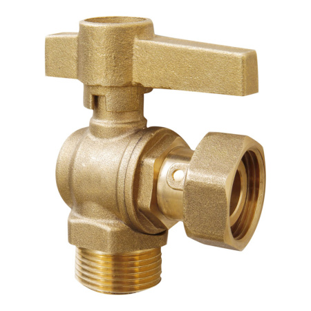 Кран шаровой угловой с накидной гайкой 3/4" х 1/2" НР SIL arco