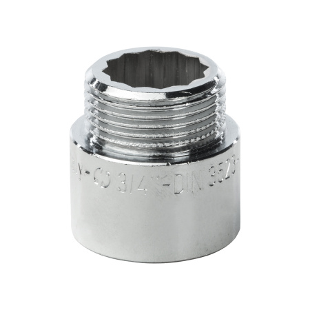 Удлинитель латунный 3/4" 20 мм хромированный General Fittings