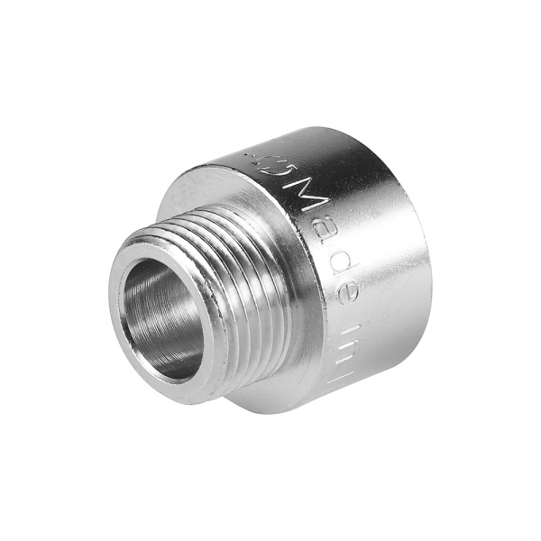 Переходник латунный ВР 1/2" х 3/8" НР хромированный General Fittings