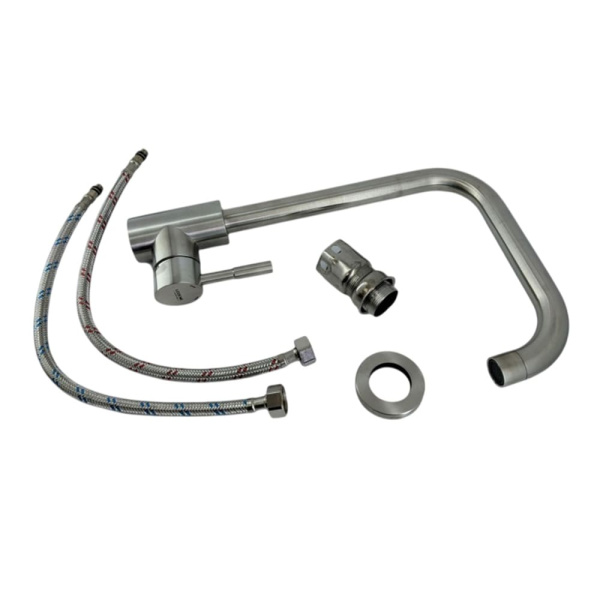 Смеситель для кухонной мойки Ledeme L4998-4 высокий