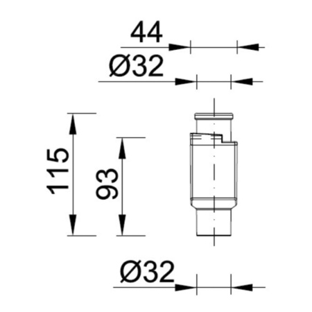 Сифон для сбора конденсата под штукатурку STYRON арт. STY-300-KLE