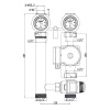 Насосная группа с трехходовым термостатическим смесительным клапаном KVS 4.5 (без насоса) VIEIR