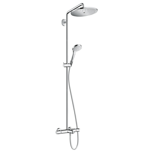 Термостатическая душевая система с изливом Hansgrohe Croma Select 280 Air 1jet Showerpipe 26792000